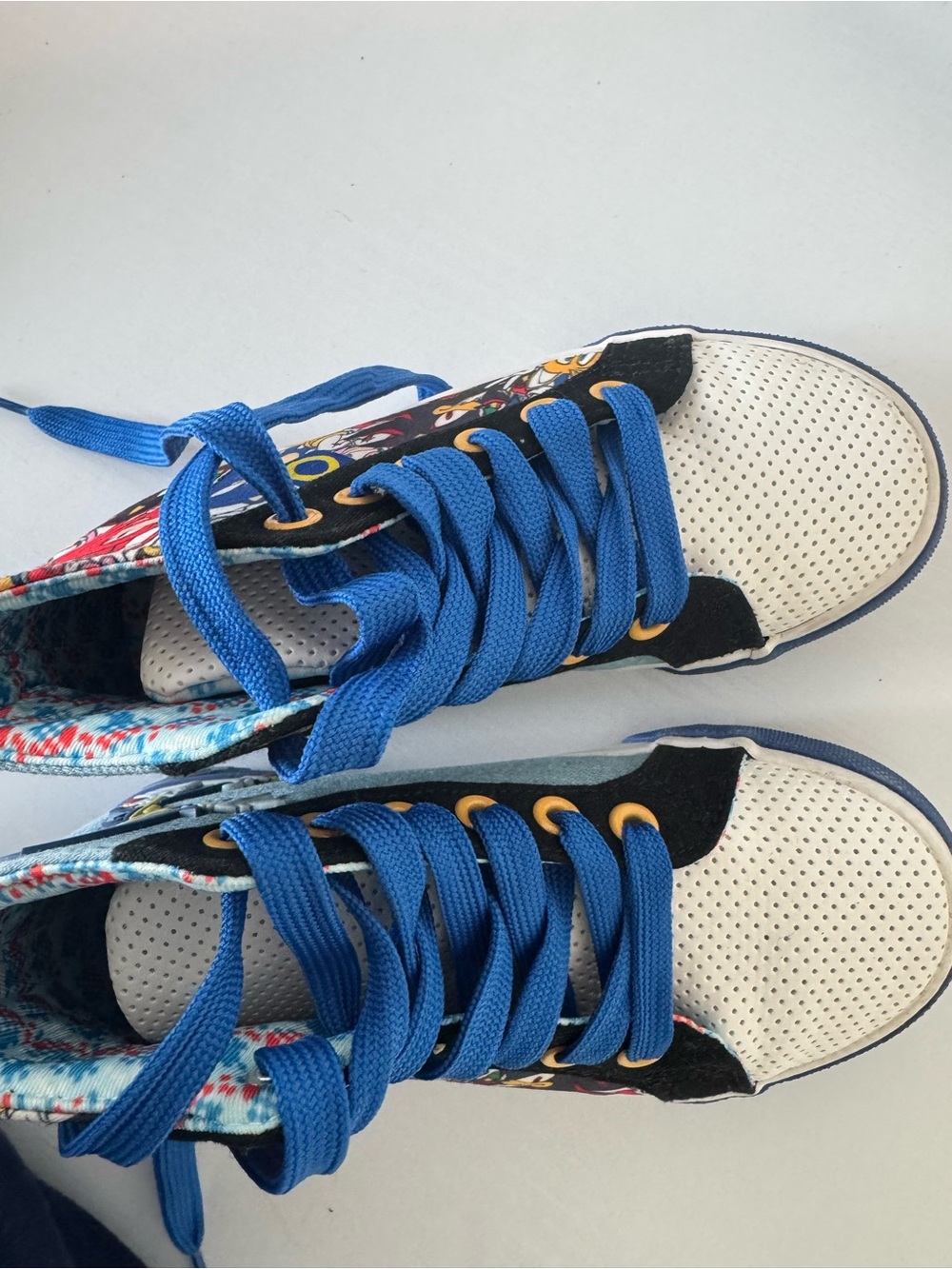 Kids Blue Lace-Up Casual Sneakers